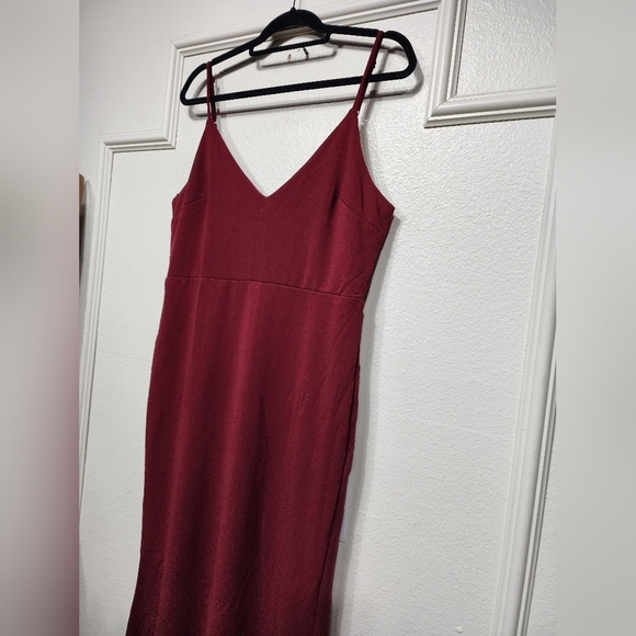 Lulus Infinite Glory Wine Red Maxi Dress XL Wedding Party Guest Prom Formal NWOT - Picture 7 of 10